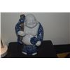 Image 2 : PORCELAIN BLUE & WHITE JAPANESE HOTEI STATUE (11 1/2") (DOES NOT INCLUDE STAND)