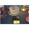 Image 1 : CRYSTAL BOWL W/PLATTER & LACQUER NUT DISHES (12 PCS)
