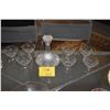 Image 1 : CRYSTAL DECANTER & STEMMED CRYSTAL GLASSES (8 PCS)