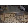 Image 5 : KIPP STEWART BRONZE & GLASS OUTDOOR DINING TABLE (60" X 36" X 27")