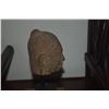 Image 3 : SANDSTONE KILMER CARVED HEAD W/ATTACHED STAND (6 1/2") (DOES NOT INCLUDE STAND)