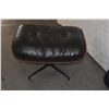 Image 6 : HERMAN MILLER LEATHER EAMES ARM CHAIR W/OTTOMAN