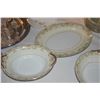 Image 2 : COLLECTION OF NORITAKE "ELVIRA" CHINA PLATES, BOWLS & SERVING PIECES (40 PCS)