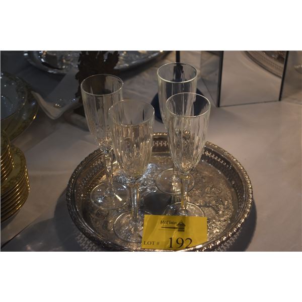 MARQUIS BY WATERFORD STEMWARE (4 PCS) (DOES NOT INCLUDE TRAY)