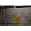 Image 1 : ETCHED CRYSTAL STEMWARE (14 PCS)