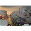 Image 2 : TEA CUPS, SAUCERS & VERSAILLES DISHES (12 PCS)
