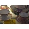 Image 3 : TEA CUPS, SAUCERS & VERSAILLES DISHES (12 PCS)