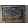 Image 5 : FRAMED VINCENT VAN GOGH REPRODUCTION "THATCHED COTTAGES AT CORDEVILLE" (36" X 30 1/4")