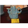 Image 1 : VINTAGE CHINESE CELADON PORCELAIN WINE POT SHAPED LIKE GOD OF LONGEVITY (SHOU XING) W/STAND