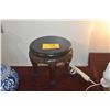 Image 1 : CHINESE VINTAGE CARVED WOOD STOOL/STAND (12" x 13")