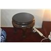 Image 2 : CHINESE VINTAGE CARVED WOOD STOOL/STAND (12" x 13")