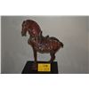Image 1 : CHINESE TANG STYLE CERAMIC HORSE STATUE (17 1/2") (DOES NOT INCLUDE STAND)