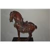 Image 2 : CHINESE TANG STYLE CERAMIC HORSE STATUE (17 1/2") (DOES NOT INCLUDE STAND)