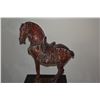 Image 3 : CHINESE TANG STYLE CERAMIC HORSE STATUE (17 1/2") (DOES NOT INCLUDE STAND)