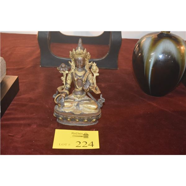 TARA BUDDHIST FIGURE (TIBETO-CHINESE) (8") (DOES NOT INCLUDE STAND)
