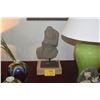 Image 1 : ANTIQUE KILMER STONE FRAGMENT ON DISPLAY STAND (17 1/2") (DOES NOT INCLUDE STAND)