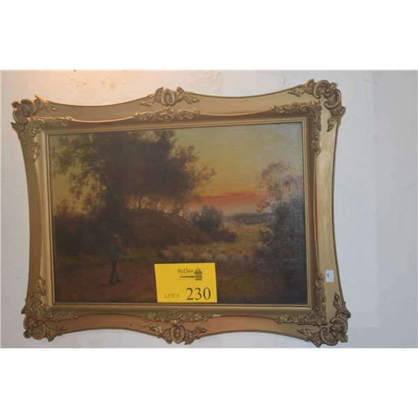 FRAMED OIL ON CANVAS; SIGNED ALOIS DORVAL '05