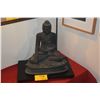 Image 1 : BRONZE STATUE OF SEATED BUDDHA (17 1/2") (DOES NOT INCLUDE STAND)