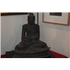 Image 2 : BRONZE STATUE OF SEATED BUDDHA (17 1/2") (DOES NOT INCLUDE STAND)