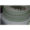 Image 6 : MIXED LOT: COPELAND SPODE CHRISTMAS TREE CHINA, VINTAGE LUMINARC EMERALD GREEN WINE GLASSES & GREEN 