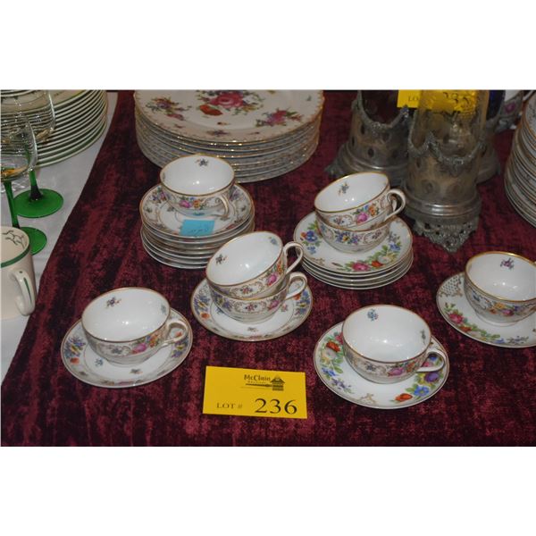 COLLECTION OF DISHES: ROSENTHAL, DRESDEN & VICTORIA (59 PCS)