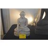 Image 1 : BURMESE WHITE MARBLE SEATED BUDDHA (17")
