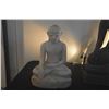 Image 2 : BURMESE WHITE MARBLE SEATED BUDDHA (17")