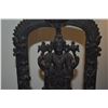 Image 2 : INDIA HARD WOOD CARVINGS OF VISHNU & ATTENDANTS (16 1/4" X 9") (DOES NOT INCLUDE STAND)