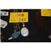 Image 1 : MIXED LOT: SILVER & PEARL PENDANT NECKLACES (LAPIS & MOTHER OF PEARL) (2 PCS)