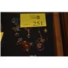 Image 1 : MIXED LOT: SILVER AMBER JEWELRY: EARRINGS, RING, NECKLACES & PENDANT (10 PCS)