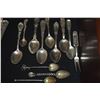 Image 2 : COLLECTION OF ASSORTED COLLECTOR SPOONS & FORK (242.1 GTW) (12 PCS)