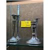 Image 1 : STERLING VASES & STERLING CANDLE HOLDERS (4 PCS)