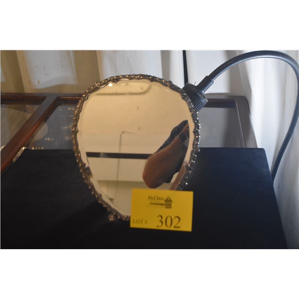 BEVELED MIRROR W/STERLING FRAME