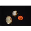Image 1 : 14K SHELL CAMEO BROOCHES (2 PCS)