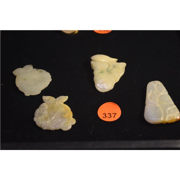 CARVED JADE PIECES (4 PCS)