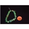 Image 1 : 19 ROUND JADE BEADS & 1 CARVED BEAD (20 PCS)