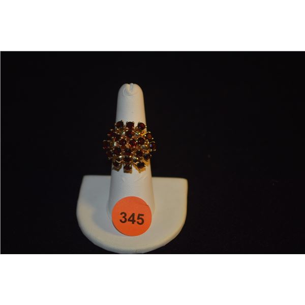 14K GARNET RING (12.5 GTW)