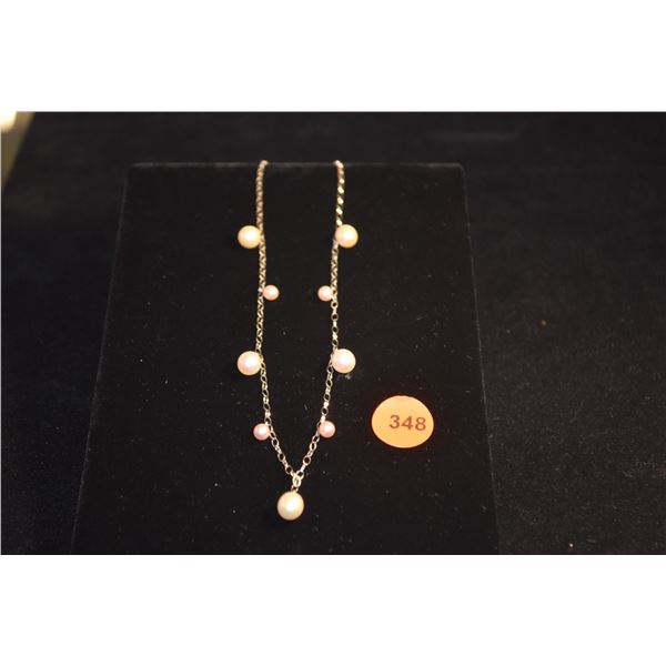 14K WG PEARL NECKLACE (5.8 GTW)