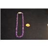 Image 1 : FACETED AMETHYST BEAD NECKLACE