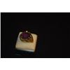 Image 2 : 18K AMETHYST & DIAMOND RING (TESTED) (9.4 GTW)