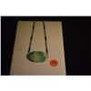Image 1 : STERLING SILVER & CARVED JADE PENDANT