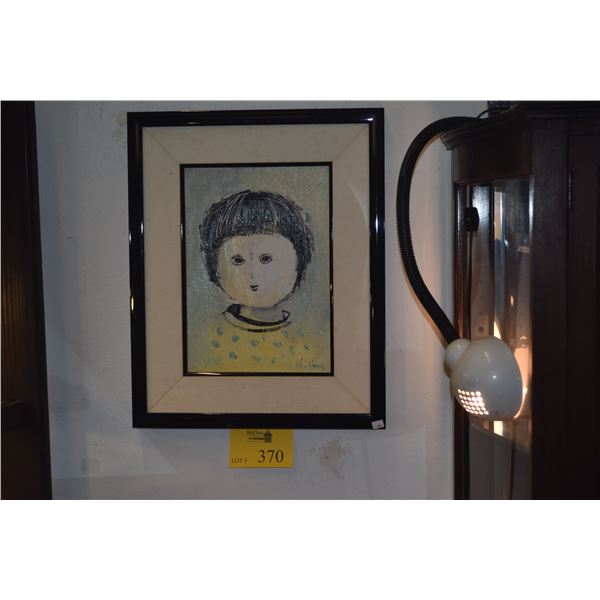 FRAMED ORIGINAL JOHN CHIN YOUNG OIL PAINTING (16 3/4" X 20 3/4")