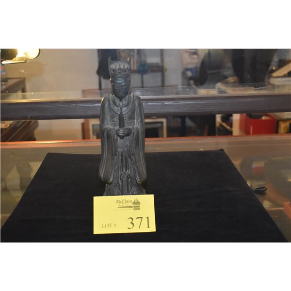 ANTIQUE CHINESE BRONZE DAOIST OFFICIAL (12") (DOES NOT INCLUDE STAND)