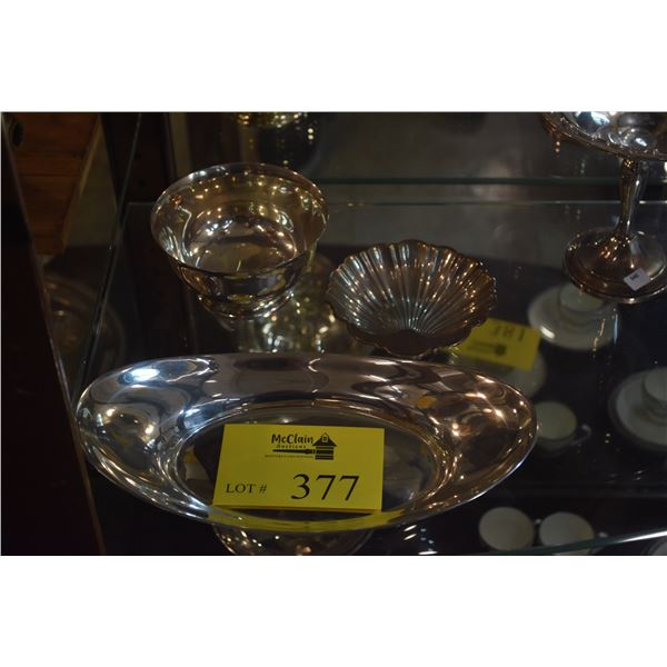 STERLING SILVER BOWLS (3 PCS)