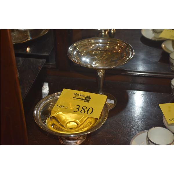STERLING SILVER PEDESTAL BOWLS (2 PCS)