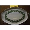 Image 4 : MEISSEN GREEN IVY PORCELAIN TRAY & VASES (3 PCS)