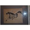 Image 2 : FRAMED JOHN YOUNG HORSE DRAWING; SIGNED (16 1/4" X 13 1/2")