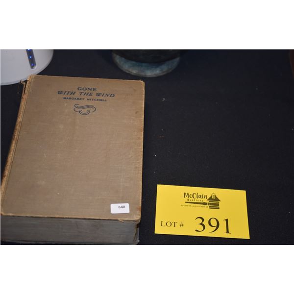 BOOK: GONE WITH THE WIND, MARGARET MITCHELL, 1937