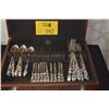 Image 2 : TOWLE STERLING FLATWARE IN CASE (2,320 GTW W/O KNIVES & CAKE SERVER) (66 PCS)