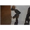 Image 4 : ANTIQUE CARVED WOOD FIGURES (2 PCS)